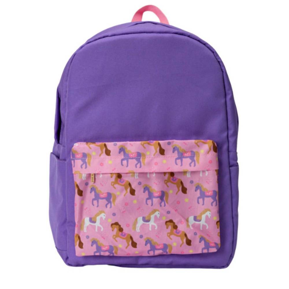 NEW JANE MARIE kid's horseplay backpack in purple/pink